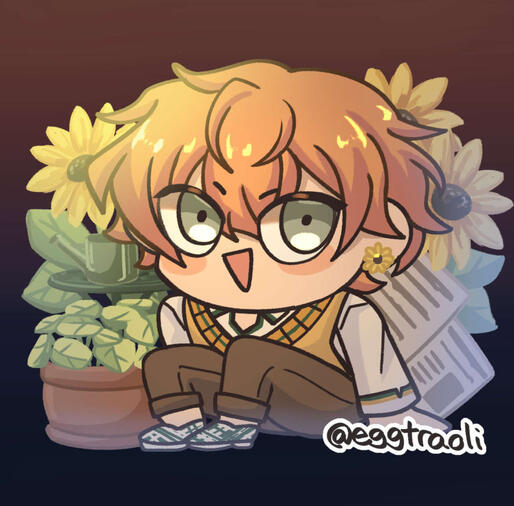 Project Sekai - Akito Chibi Illustration