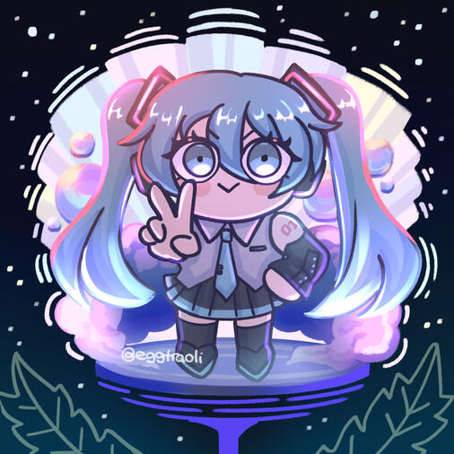 Hatsune Miku Chibi Illustration