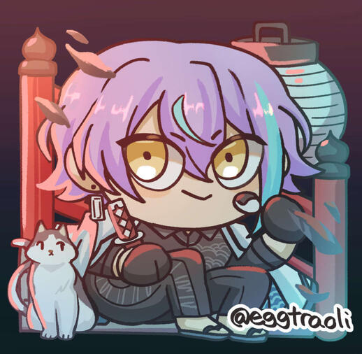 Project Sekai - Rui Chibi Illustration