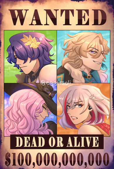 Honkai Star Rail Penacony Wanted Poster