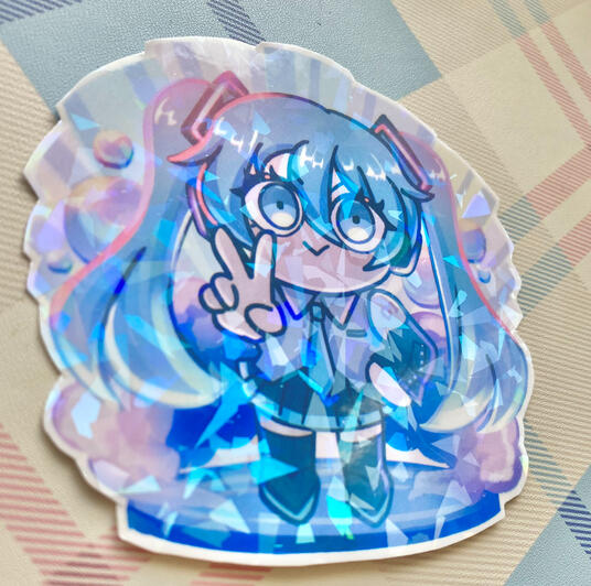 Hatsune Miku Holographic Sticker Hatsune Miku Holographic Sticker