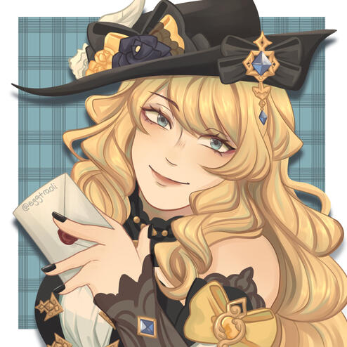 Genshin Impact Navia Illustration