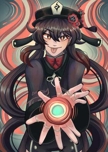 Genshin Impact - HuTao Illustration